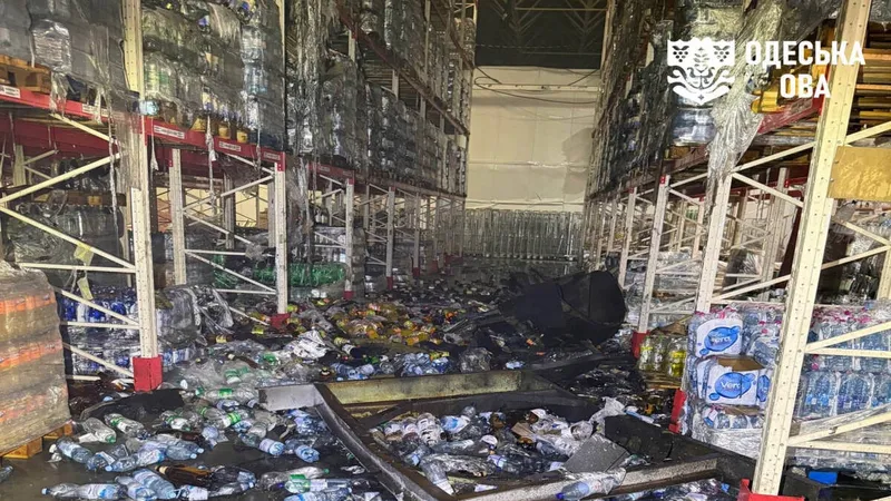 Odesa: rosyjska atak uszkodziła magazyn z żywnością i ośrodki wypoczynkowe