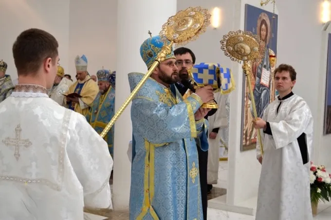 Greek-Catholic priest Mykhail Bubny leads the Church Council of Odesa region